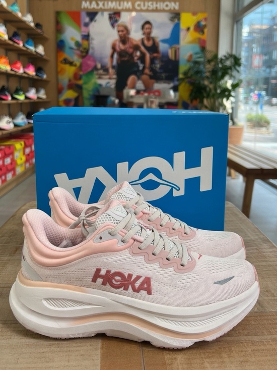 Hoka Shoes - Hoka Women's Pink and White Running Shoes